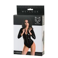 Censan Glossy Alessia Bodysuit Siyah M