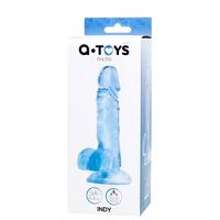 CENSAN Jel Dildo Mavi 15,8 cm