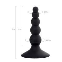 Censan POPO Bootes Anal Plug silikon siyah 10 cm