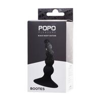 Censan POPO Bootes Anal Plug silikon siyah 10 cm